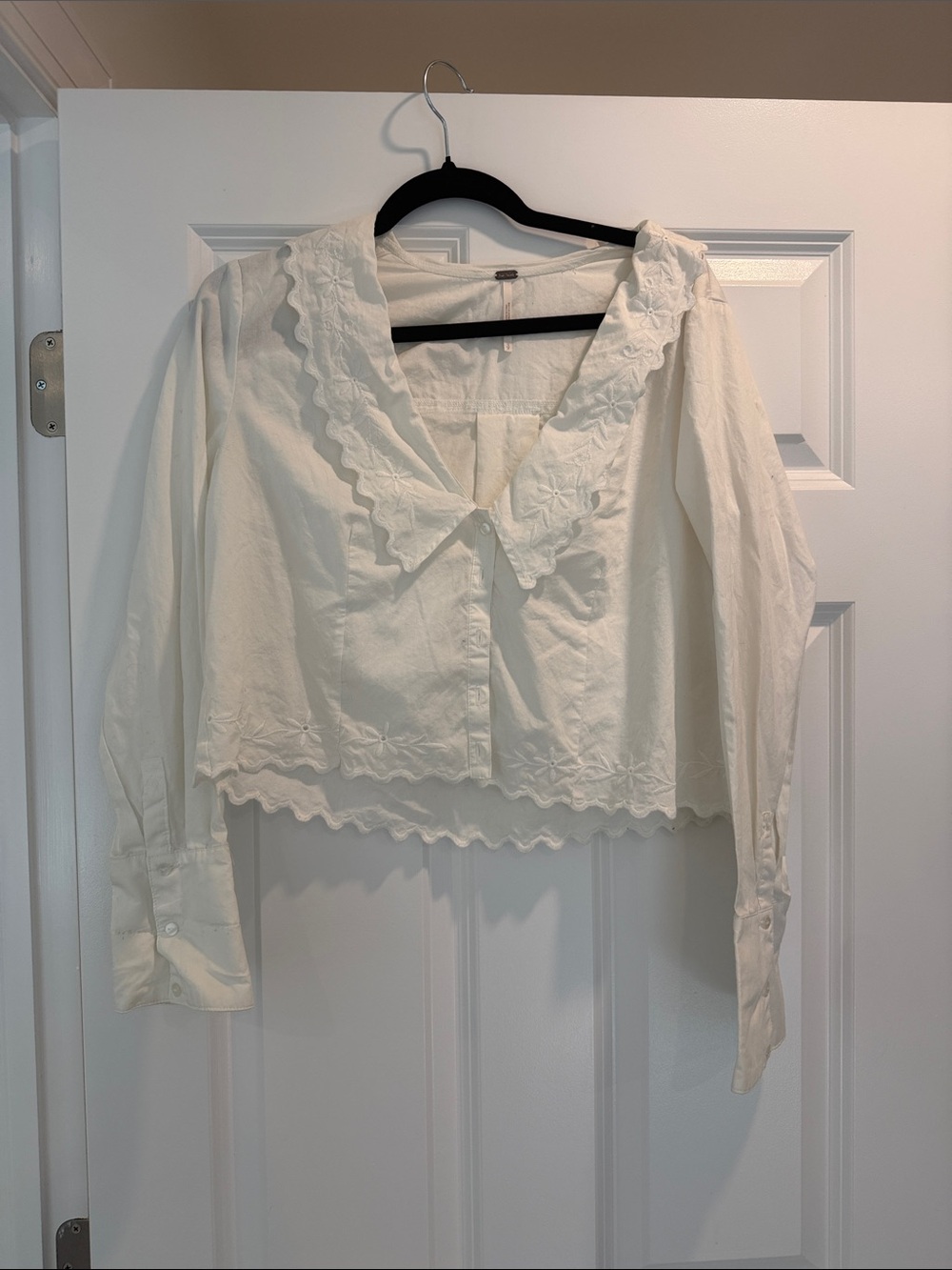 Free People Embroidered Shirt